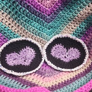 Set Of 2 Heart Coasters